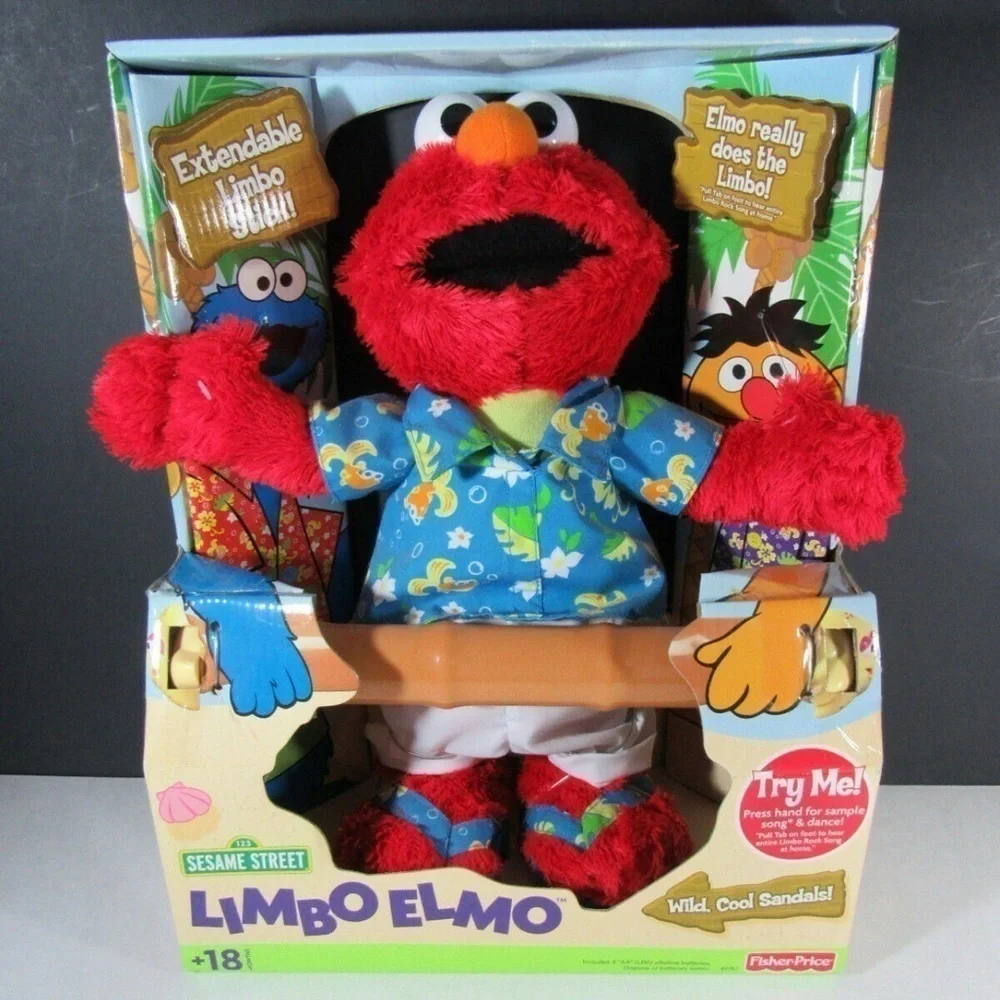 LIMBO ELMO w/ Limbo Stick Mattel Interactive Toy